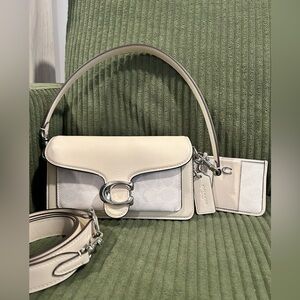 Coach Tabby 20 Signature Canvas and matching coin purse